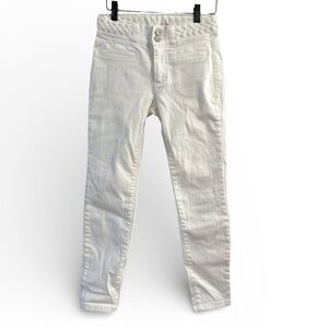 Soho New York & Company White High‎ Waisted Ankle Jeggings- Size 2